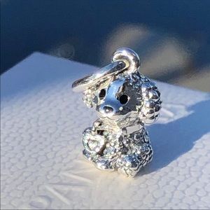 Pandora Poodle Puppy Dog Dangle Charm